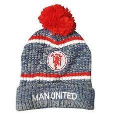 Bobble Hat F/Z Man United Navy